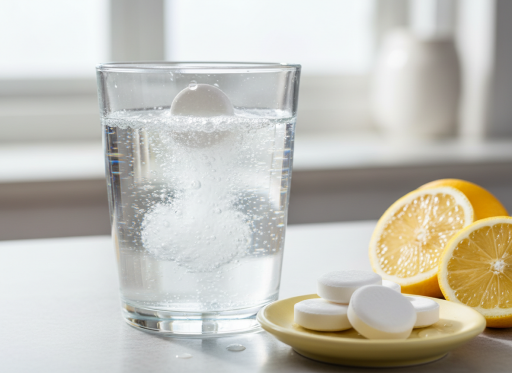 Firefly Gemini Flash Genere Moi Une Image De Pastille Au Citron. Les Pastilles Sont Blanche Et Se Dissoude 367558 2 1024x747